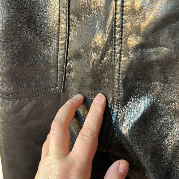 Wilfred Aritzia Melina black vegan leather pants size 16 - Picture 5 of 13